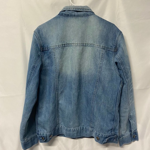 SP Collection South Pole Jacket Denim Distressed Button Up XL Vintage - Picture 8 of 13